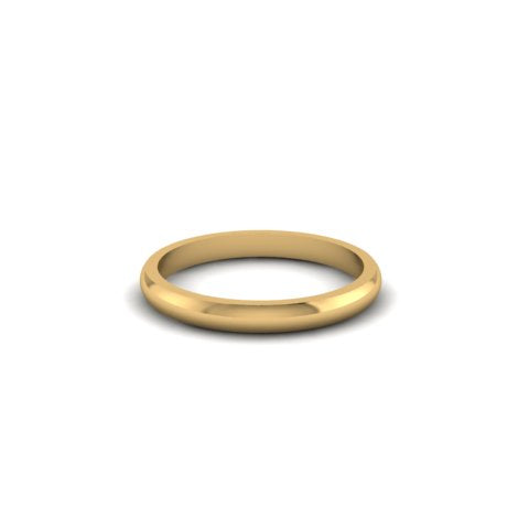 2 mm yellow gold band