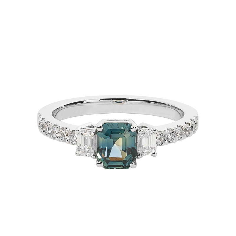 Sapphire 3 stone ring