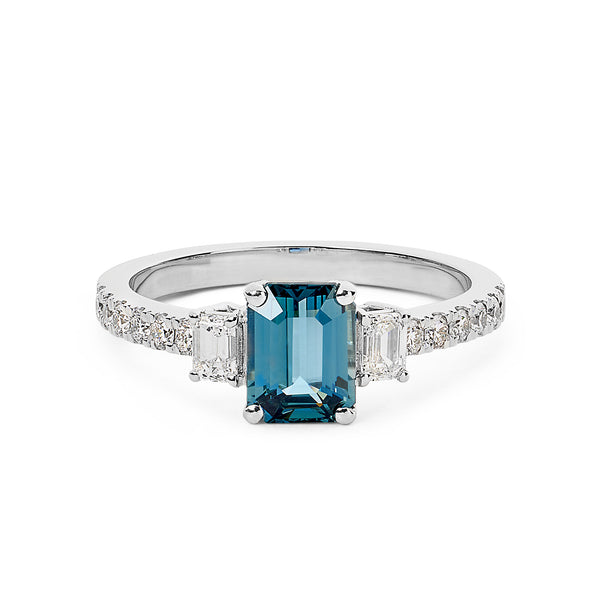 Sapphire 3 stone ring