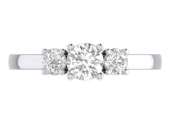 ROUND 3 STONE RING