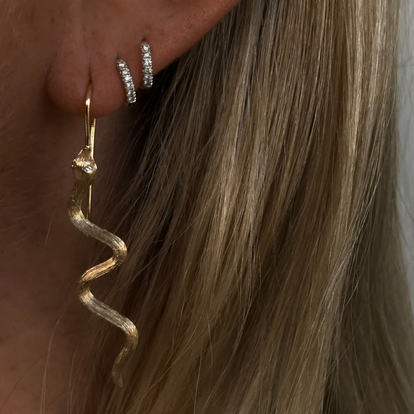 SNAKE GOLD EARRING