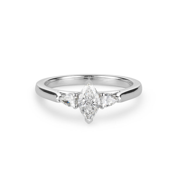 MARQUISE 3 STONE PEAR