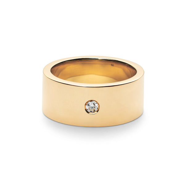 10 mm yellow gold ring