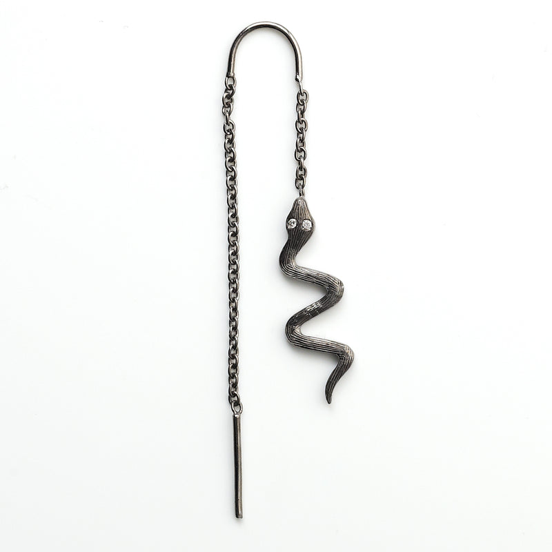 snake with chain silver