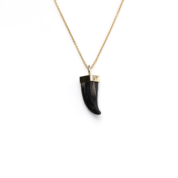 small horn tooth gold