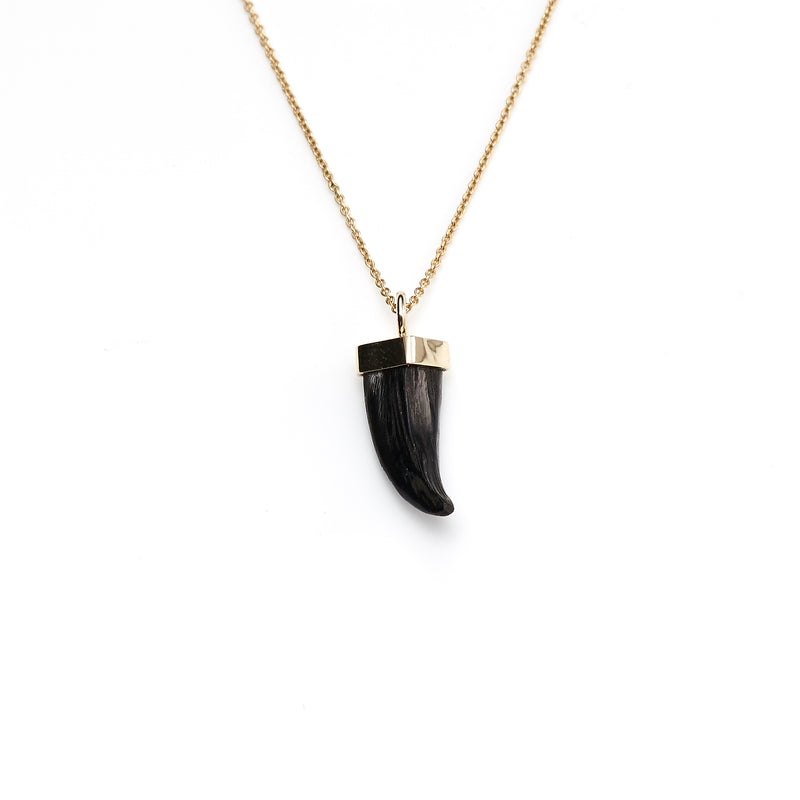 small horn tooth gold