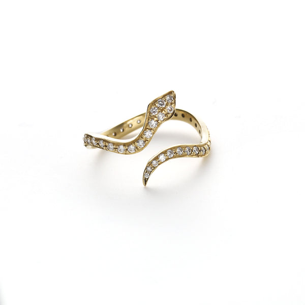 snake diamond ring - NUIT et LINETTE